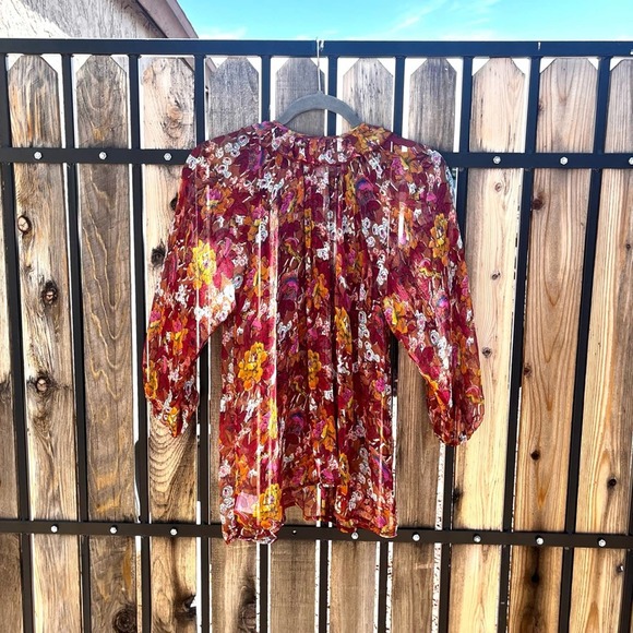 JOHNNY WAS Micah Peasant Blouse - Picture 7 of 10